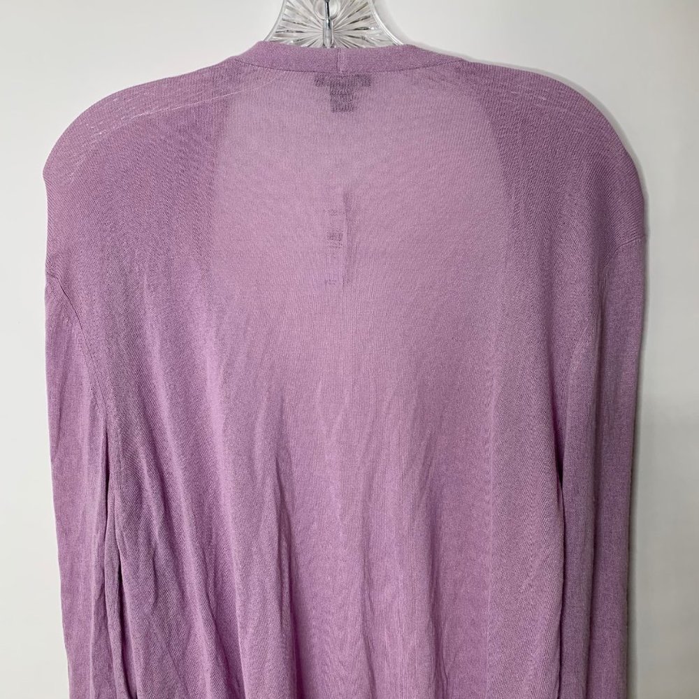 Ann Taylor Cardigan Sweater Women's Size XL Purple Knit Long Sleeve Lightweight - Picture 4 of 11